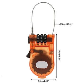 1 Pc Retractable Bike Code Locks Combination Cable Luggage Security Password Padlocks
1 Pc Retractable Bike Code Locks Combination Cable Luggage Security Password Padlocks