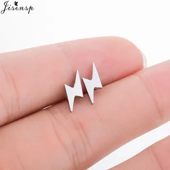 Jisensp Fashion Cute Lightning Earrings Women Wedding Ear Jewelry Gift Stainless Steel Geometric Stud Earrings Boucle D'oreille
Jisensp Fashion Cute Lightning Earrings Women Wedding Ear Jewelry Gift Stainless Steel Geometric Stud Earrings Boucle D'oreille