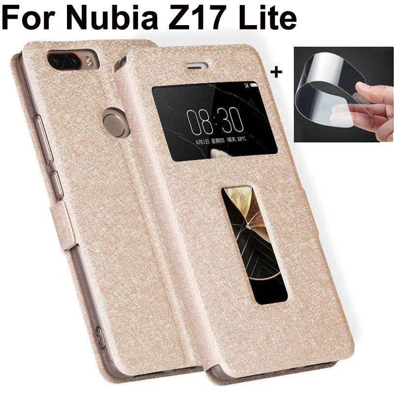 Open window Phone case For ZTE Nubia Z17 Lite back cover PU leather cases For Nubia Z 17 Lite NX591J Flip case Z17Lite shell
Open window Phone case For ZTE Nubia Z17 Lite back cover PU leather cases For Nubia Z 17 Lite NX591J Flip case Z17Lite shell