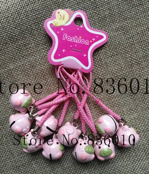 Hot Sale 50 pcs Cartoon Pig Charms Bell Pendant With Strap Cellphone Key Chains Toy XX-23
Hot Sale 50 pcs Cartoon Pig Charms Bell Pendant With Strap Cellphone Key Chains Toy XX-23