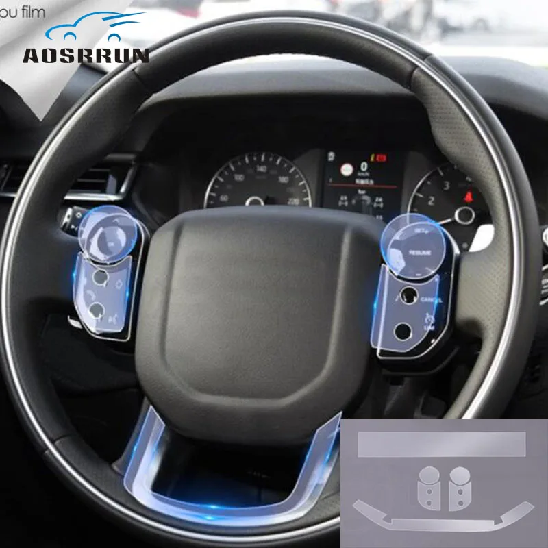Car-styling transparent protective film Steering wheel panel film Car Accessories For Range Rover Velar 2019 2017 2018
Car-styling transparent protective film Steering wheel panel film Car Accessories For Range Rover Velar 2019 2017 2018