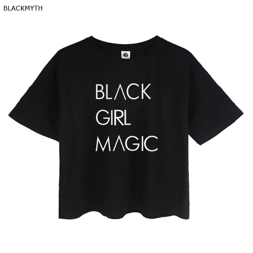 BLACKMYTH BLACK GIRL MAGIC Letter Print Kawaii Crop T Shirt Women's Fashion Summer Loose Tops Casual Short Sleeve Tshirt Femme
BLACKMYTH BLACK GIRL MAGIC Letter Print Kawaii Crop T Shirt Women's Fashion Summer Loose Tops Casual Short Sleeve Tshirt Femme