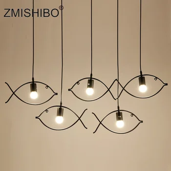 ZMISHIBO Simple Design Iron DIY Home Pendant Lamp E27 220V Fish Droplight For Bar Restaurant Coffee Kitchen Pendant Lights 
ZMISHIBO Simple Design Iron DIY Home Pendant Lamp E27 220V Fish Droplight For Bar Restaurant Coffee Kitchen Pendant Lights