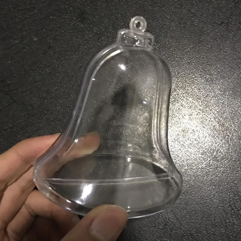 10pcs Romantic Design Christmas Tree Decorations Plastic Bell Transparent Plastic Christmas Clear Ornament Decorations
10pcs Romantic Design Christmas Tree Decorations Plastic Bell Transparent Plastic Christmas Clear Ornament Decorations