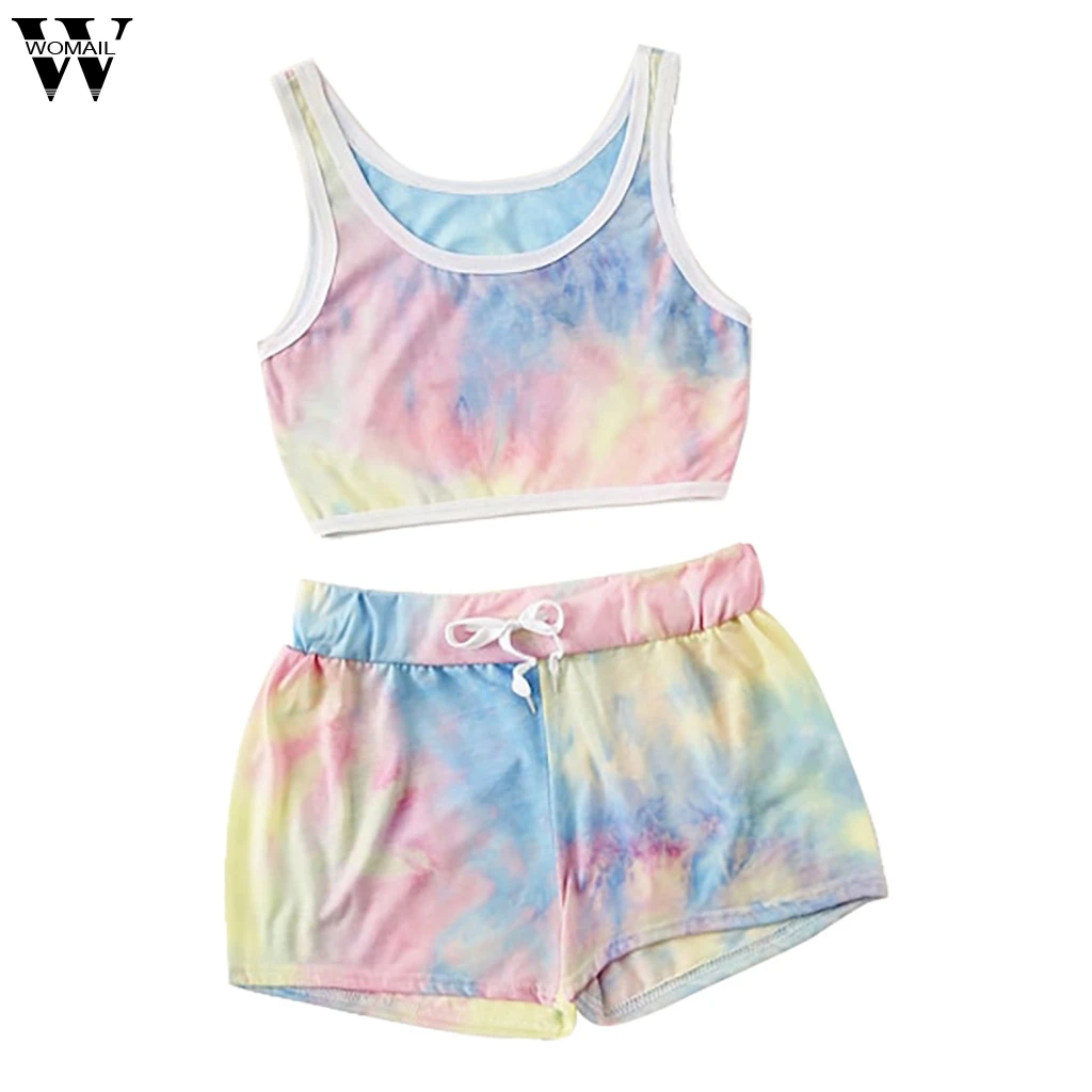 Womail Women tracksuit summer Two Piece Set Sleeveless Print Tank Top Shorts Round Neck sport Lace Up fashion 2019 dropship A12
Womail Women tracksuit summer Two Piece Set Sleeveless Print Tank Top Shorts Round Neck sport Lace Up fashion 2019 dropship A12