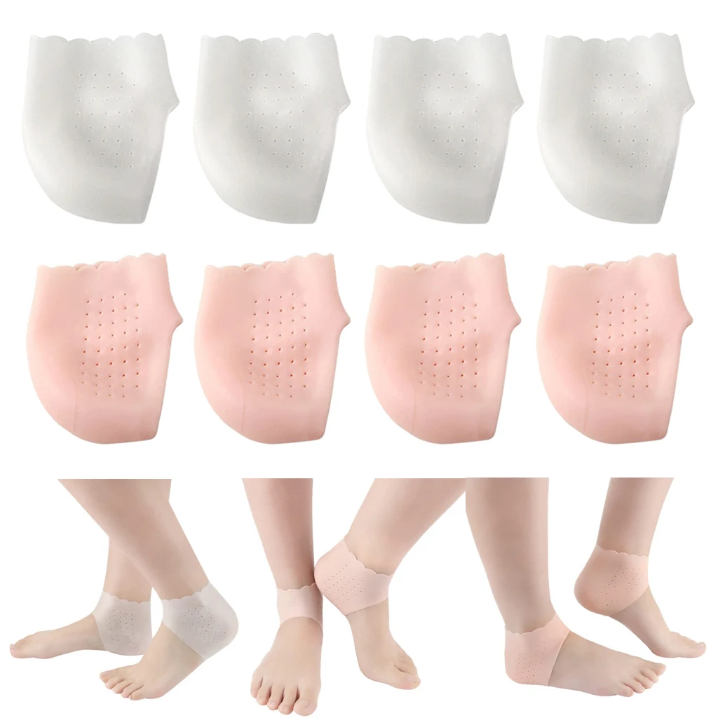 4Pairs Adults Moisturizing Heel Socks Toeless Spa Socks to Heal and Treat Dry 4Pairs Adults Moisturizing Heel Socks Toeless Spa Socks to Heal and Treat Dry