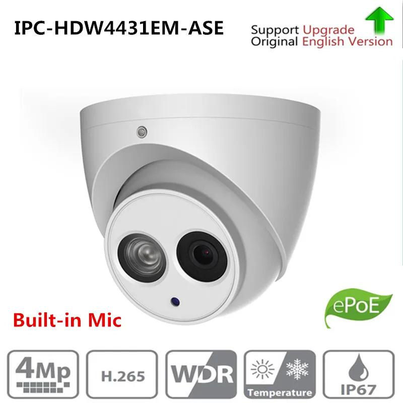 Original Dahua IPC-HDW4431EM-ASE replace IPC-HDW4231EM-AS 4MP POE IR 50m Eyeball Network Dome Camera Built-in Mic IP Camera
Original Dahua IPC-HDW4431EM-ASE replace IPC-HDW4231EM-AS 4MP POE IR 50m Eyeball Network Dome Camera Built-in Mic IP Camera