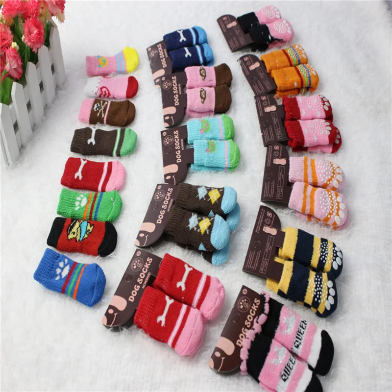 24pcs/lot 6pairs Cotton knitting wool Dog Socks Lovely Soft Warm Pet Puppy Sock for Spring, Autumn and Winter Dog Socks CW-80040
24pcs/lot 6pairs Cotton knitting wool Dog Socks Lovely Soft Warm Pet Puppy Sock for Spring, Autumn and Winter Dog Socks CW-80040