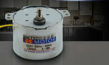 AC220V 6w-10W 2.5RPM 50KTYZ AC permanent magnet synchronous motor.Single phase low speed, power tools/electrical/DIY accessories
AC220V 6w-10W 2.5RPM 50KTYZ AC permanent magnet synchronous motor.Single phase low speed, power tools/electrical/DIY accessories