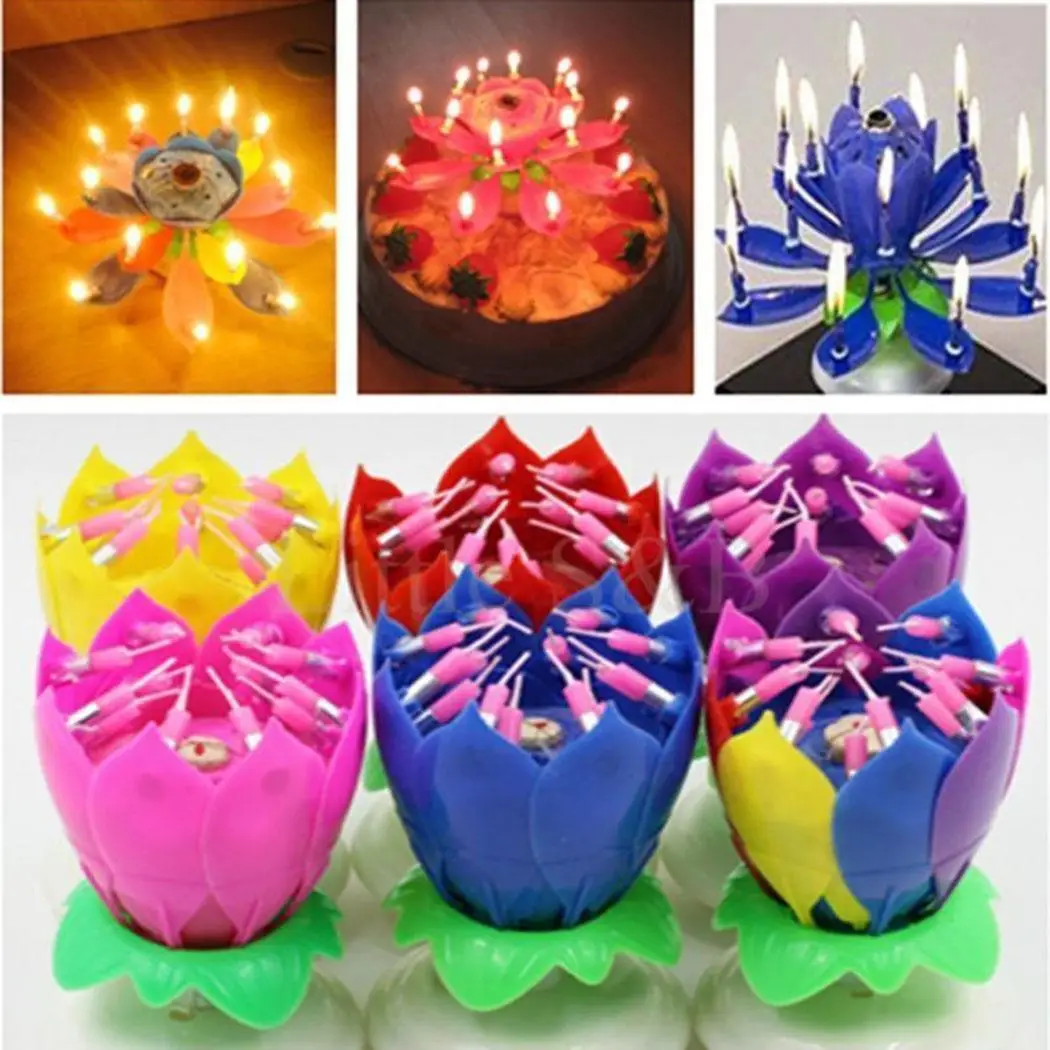 Lotus Flower Birthday Music Candle Party Festival Decorative Automatic Flowering Candle
Lotus Flower Birthday Music Candle Party Festival Decorative Automatic Flowering Candle