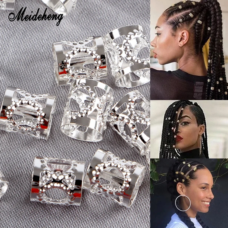 Metal Iron Sheet Hair Rings Beads Decoration For Dreadlocks Braid Fashion Style Golden Silver Adjustable Ornament For Long Hair
Metal Iron Sheet Hair Rings Beads Decoration For Dreadlocks Braid Fashion Style Golden Silver Adjustable Ornament For Long Hair