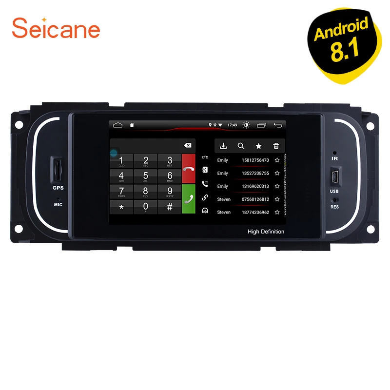 Seicane Android 8.1 Touch Screen Car HeadUnit Stereo Player for 2002-2006 2007 Dodge Dakota Durango Intrepid/Jeep Grand Cherokee
Seicane Android 8.1 Touch Screen Car HeadUnit Stereo Player for 2002-2006 2007 Dodge Dakota Durango Intrepid/Jeep Grand Cherokee