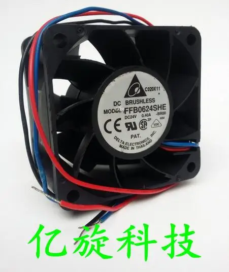 The original Delta 6cm6038 24V0.40A FFB0624SHE 60*60*38MM 3 line of air cooling fan inverter
The original Delta 6cm6038 24V0.40A FFB0624SHE 60*60*38MM 3 line of air cooling fan inverter