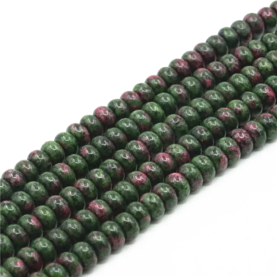 Hot Fashion Abacus Jewelry 5x8mm Red Green Zoisite Loose Beads For Girl 15" Strand Accessory Parts Natural Stone Wholesale Price
Hot Fashion Abacus Jewelry 5x8mm Red Green Zoisite Loose Beads For Girl 15" Strand Accessory Parts Natural Stone Wholesale Price