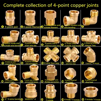 Copper tube internal thread copper hose three-way reverse osmosis copper tube connector water pipe fittings 6 points to 4 points
Copper tube internal thread copper hose three-way reverse osmosis copper tube connector water pipe fittings 6 points to 4 points