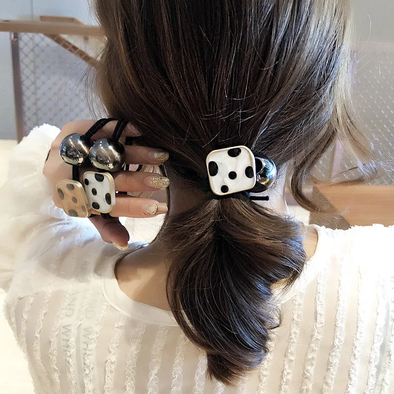 M MISM INS 1pc Metal Scrunchies For Women Geometric Wave Point Rubber Bands Elastic Hair Bands Ponytail Holder Hair Accessories
M MISM INS 1pc Metal Scrunchies For Women Geometric Wave Point Rubber Bands Elastic Hair Bands Ponytail Holder Hair Accessories