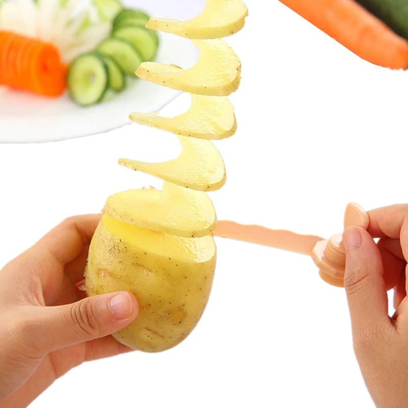 1PC Carrot Spiral Slicer Kitchen Vegetable Cutting Models Potato Chips Cutter Cooking Accessories Home Gadgets Peeler Slicer
1PC Carrot Spiral Slicer Kitchen Vegetable Cutting Models Potato Chips Cutter Cooking Accessories Home Gadgets Peeler Slicer