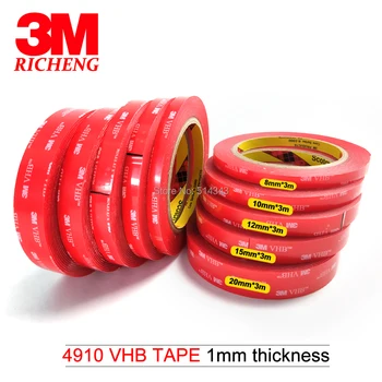 Clear 3M VHB Acrylic Foam Tape 4910, 1.0MM Thick,can replace rivets, spot welds, liquid adhesives and we can offer any size
Clear 3M VHB Acrylic Foam Tape 4910, 1.0MM Thick,can replace rivets, spot welds, liquid adhesives and we can offer any size