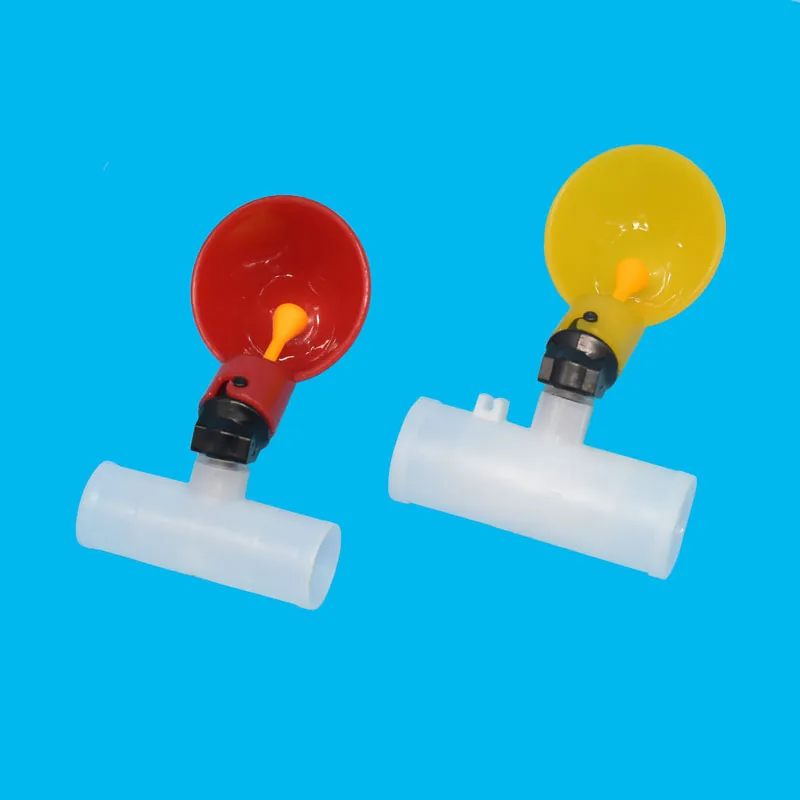 50Sets Automatic Drinking Cups Chicken Waterer Quail Nipple Drinker Thread Drinker Yellow Water Bowl Newest 20mm/25mm Connector
50Sets Automatic Drinking Cups Chicken Waterer Quail Nipple Drinker Thread Drinker Yellow Water Bowl Newest 20mm/25mm Connector
