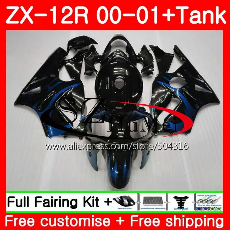 Injection For KAWASAKI NINJA ZX 12R 00-01 ZX1200 C Blue flame 22SH17 ZX 12 R ZX12R 00 01 ZX1200 ZX-12R 2000 2001 Fairings kit
Injection For KAWASAKI NINJA ZX 12R 00-01 ZX1200 C Blue flame 22SH17 ZX 12 R ZX12R 00 01 ZX1200 ZX-12R 2000 2001 Fairings kit