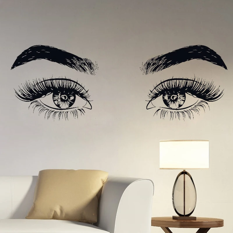 Eyes Vinyl Wall Decal Living Room Home Decor Microblading Make Up Wall Art Sticker for Beautiful Girls Eyelashes Eyebrows G06
Eyes Vinyl Wall Decal Living Room Home Decor Microblading Make Up Wall Art Sticker for Beautiful Girls Eyelashes Eyebrows G06