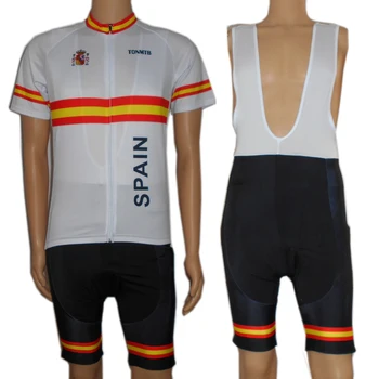 Popular Team Spain sport ciclismo cycling jersey maillot mesh jacquard material cullot racing apparel 9D gel pad back pockets
Popular Team Spain sport ciclismo cycling jersey maillot mesh jacquard material cullot racing apparel 9D gel pad back pockets