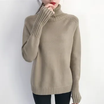 Autumn Winter Sweater Women Turtleneck Long Sleeve Loose Thick Bottoming Casual Knitted Sweaters and Pullovers Female Pull Femme
Autumn Winter Sweater Women Turtleneck Long Sleeve Loose Thick Bottoming Casual Knitted Sweaters and Pullovers Female Pull Femme