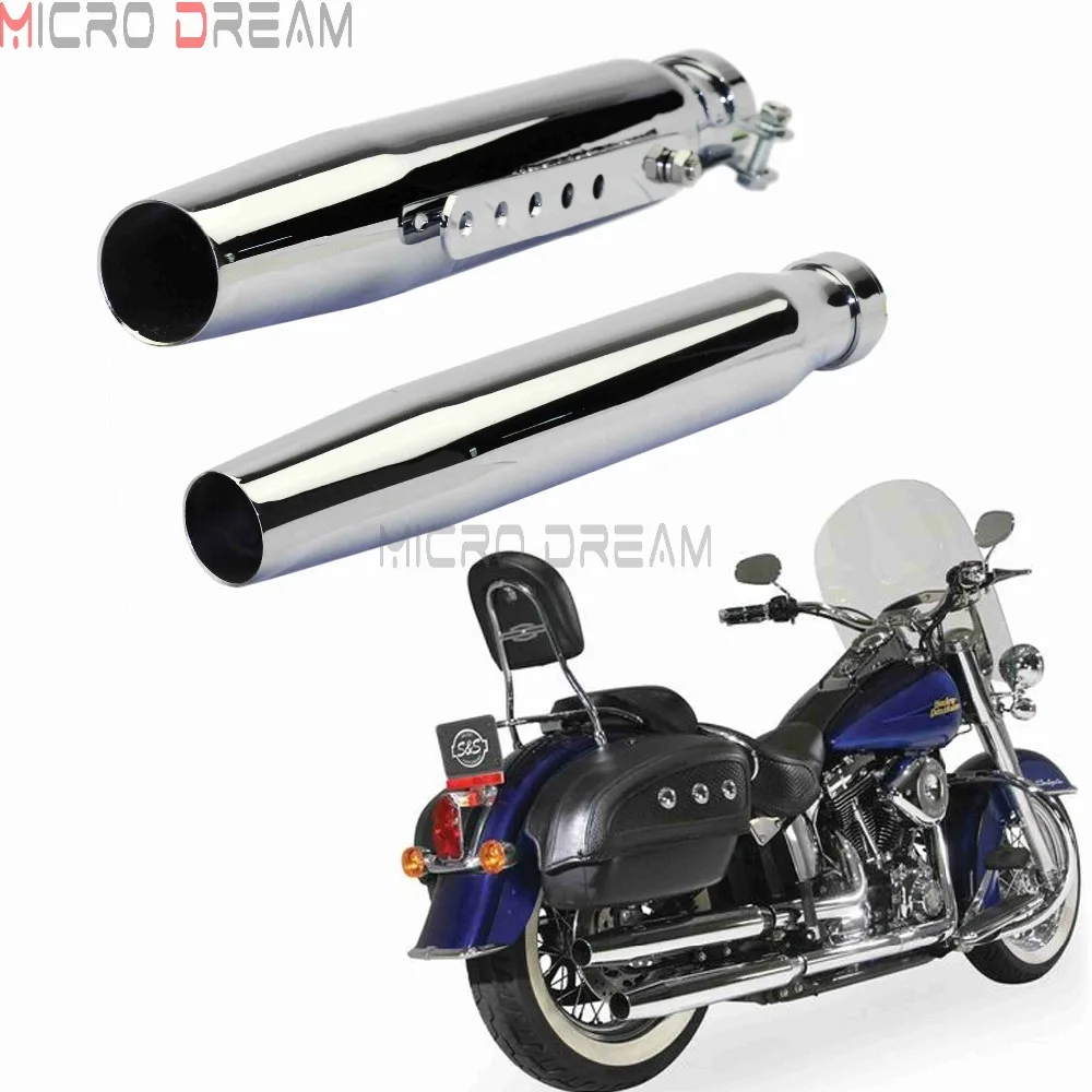 2x Motorcycles Tapered Exhaust Muffler w/DB Killer Chrome Slip-On Silencer Pipe Universal For Harley Vintage Choppers Cafe Racer
2x Motorcycles Tapered Exhaust Muffler w/DB Killer Chrome Slip-On Silencer Pipe Universal For Harley Vintage Choppers Cafe Racer