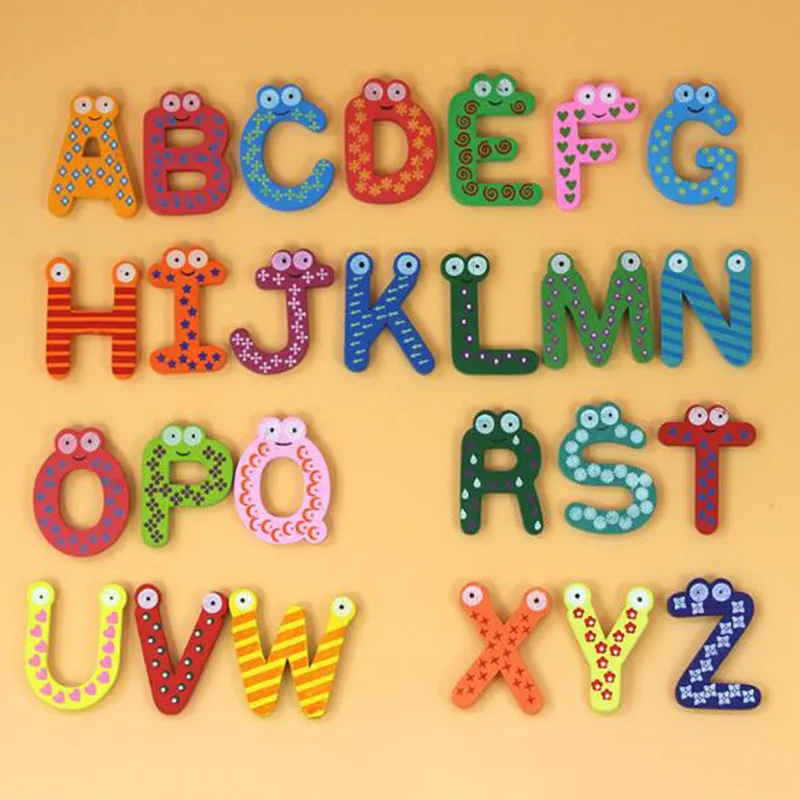 26 English Alphabet Wall Stickers 3D Wooden Letter Refrigerator Sticker for Kids Bedroom DIY Home Decoration Accessories
26 English Alphabet Wall Stickers 3D Wooden Letter Refrigerator Sticker for Kids Bedroom DIY Home Decoration Accessories