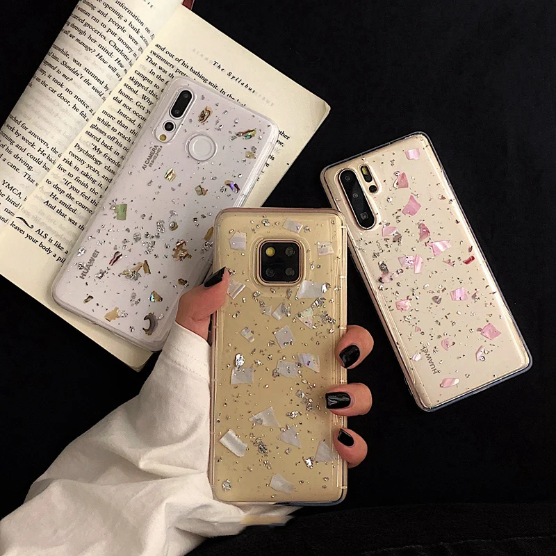Silver Gold Pink Foiled Shell Case For Huawei P30 Mate 20 Pro P20 Lite Nova 4 3 3i P Smart Plus Honor 10 9 Soft TPU Clear Cover
Silver Gold Pink Foiled Shell Case For Huawei P30 Mate 20 Pro P20 Lite Nova 4 3 3i P Smart Plus Honor 10 9 Soft TPU Clear Cover