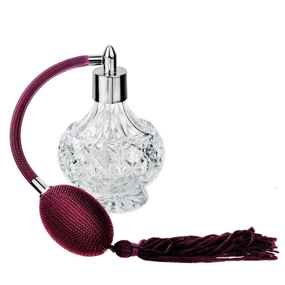 H&D Charming Clear Checked Carved Glass Empty Refillable Perfume Bottle with Spray Atomizer,Home Wedding Decor
H&D Charming Clear Checked Carved Glass Empty Refillable Perfume Bottle with Spray Atomizer,Home Wedding Decor