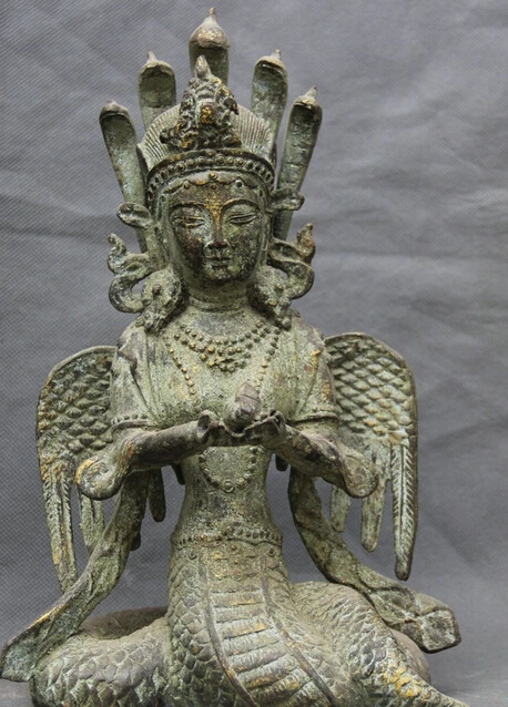 9" Tibet Tibetan Buddhism Bronze 5-Heads Snake Naga Kanya Goddess Seat Statue S0705 Discount 35%
9" Tibet Tibetan Buddhism Bronze 5-Heads Snake Naga Kanya Goddess Seat Statue S0705 Discount 35%