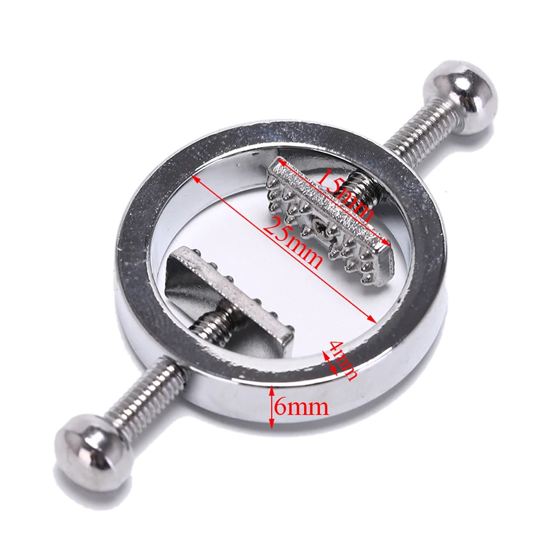 2PCS Stainless Steel Adjustable Sex Toys For Woman Clamps Nipple Clips Breast Metal BDSM Bondage Restraints Exotic Accessories