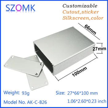 20 pcs, aluminum switch box aluminum die cast junction box 27*66*100mm pcb aluminum box enclosure silvery control instrument box
20 pcs, aluminum switch box aluminum die cast junction box 27*66*100mm pcb aluminum box enclosure silvery control instrument box