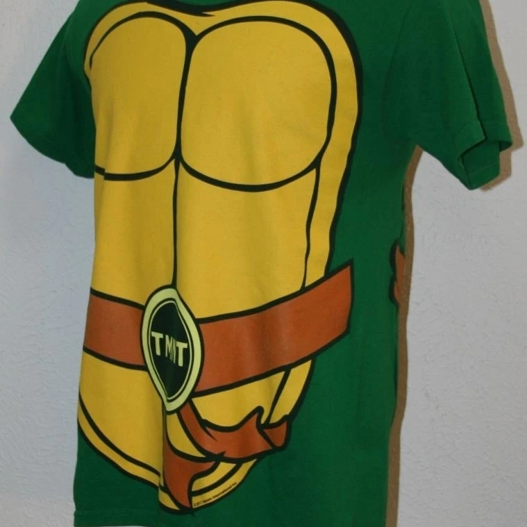 Teenage Mutant Ninja Turtles T-Shirt Medium Mens Chest: 40 TMNT Green (1)