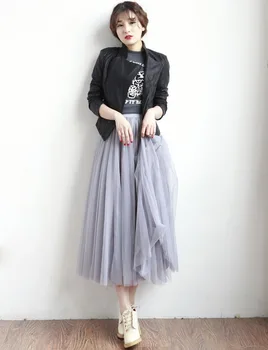 Saia Midi Faldas Saia Longa Ball Gown Empire Polyester Cotton Europe And America Real 2019 New Style Womens Yarn Fluffy Skirt
Saia Midi Faldas Saia Longa Ball Gown Empire Polyester Cotton Europe And America Real 2019 New Style Womens Yarn Fluffy Skirt