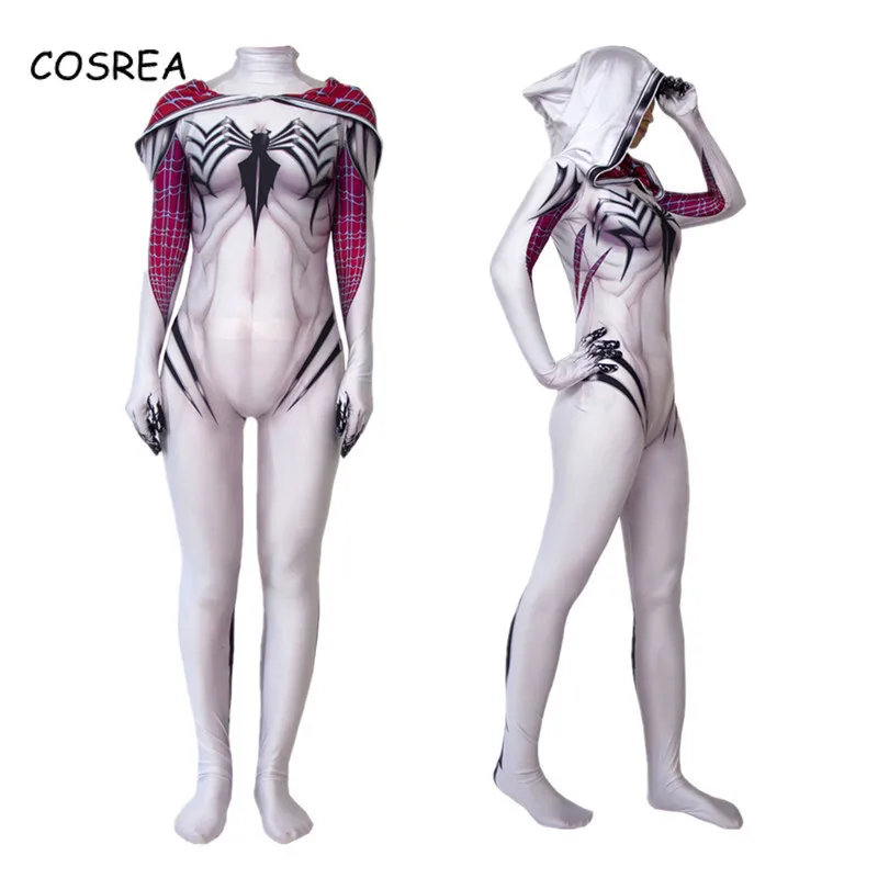 Women Girls Venom Spider Gwen Stacy Cosplay Costume Spiderman Zentai Superhero Bodysuit Suit Jumpsuits
Women Girls Venom Spider Gwen Stacy Cosplay Costume Spiderman Zentai Superhero Bodysuit Suit Jumpsuits