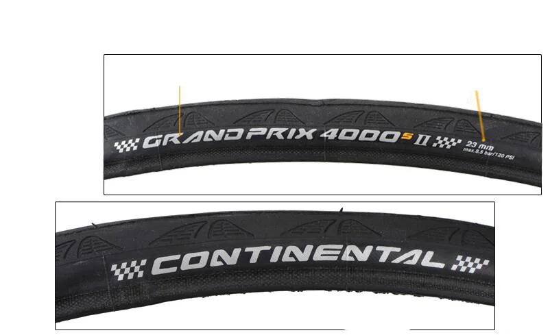 Continental Grand Prix GP 4000s II Folding Clincher Cycling Bicycle Tire 700x23c