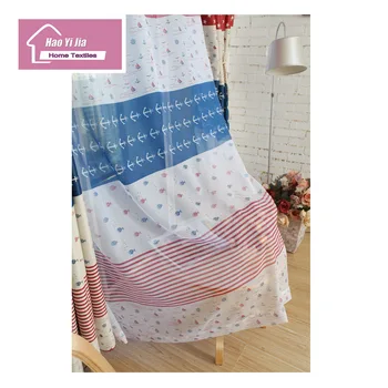 New Curtain Gauze Curtain Euramerican Style Living Room Bedroom Window Sunshade Curtain Stripes Mediterranean Fish
New Curtain Gauze Curtain Euramerican Style Living Room Bedroom Window Sunshade Curtain Stripes Mediterranean Fish