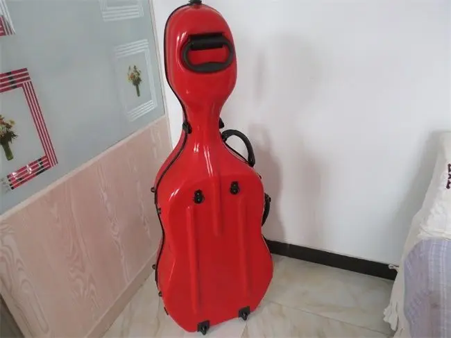 Best red fiberglass 3/4 cello hard case w/ wheells
Best red fiberglass 3/4 cello hard case w/ wheells