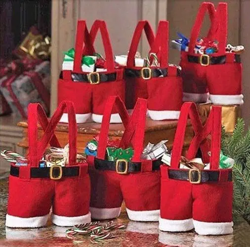 YONTREE Durable Santa Pants Treat Candy Bags Lovely Red Christmas Gift Bag For Kids
YONTREE Durable Santa Pants Treat Candy Bags Lovely Red Christmas Gift Bag For Kids