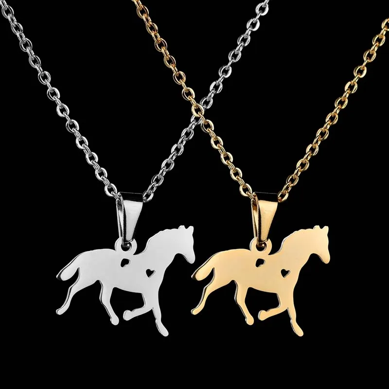 Fashion Running Horse Stainless Steel Pendant Necklace Lovely Zodiac Animals Link Chain Jewelry for Women men Accessories Gifts
Fashion Running Horse Stainless Steel Pendant Necklace Lovely Zodiac Animals Link Chain Jewelry for Women men Accessories Gifts