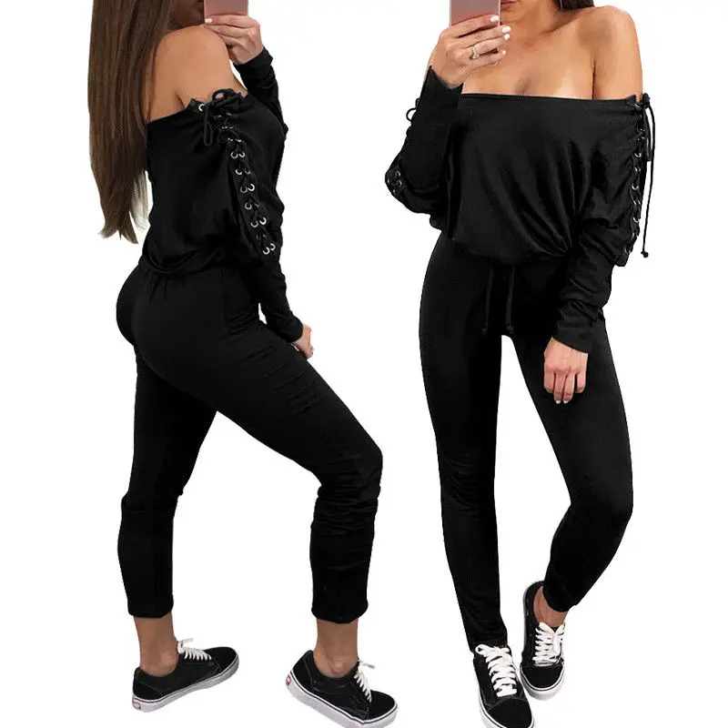 Sexy Off the Shoulder Jumpsuit 2018 NEW Playsuit Party Jumpsuit Romper Womens Long Sleeve Long Trousers Pants Clubwear
Sexy Off the Shoulder Jumpsuit 2018 NEW Playsuit Party Jumpsuit Romper Womens Long Sleeve Long Trousers Pants Clubwear