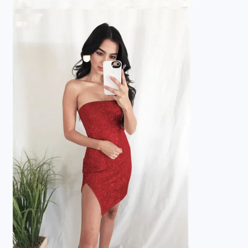 Summer Dress 2019 Fall Women Sexy Casual Sequined tube top Mini Dresses Ladies Solid sleeveless Bar Nightclub Party Club Dress
Summer Dress 2019 Fall Women Sexy Casual Sequined tube top Mini Dresses Ladies Solid sleeveless Bar Nightclub Party Club Dress