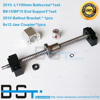 20mm Diameter 10mm Pitch SFU2010 Ball Screw L1100mm + 2010 Ballnut + BK15 BF15 Support + 2010 nut housing bracket + Jaw coupler
20mm Diameter 10mm Pitch SFU2010 Ball Screw L1100mm + 2010 Ballnut + BK15 BF15 Support + 2010 nut housing bracket + Jaw coupler