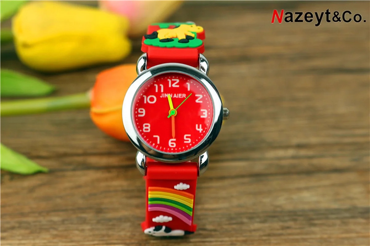 New children's jelly 3D silica gel watchband quartz watch simple digital dial gift watch for children
New children's jelly 3D silica gel watchband quartz watch simple digital dial gift watch for children