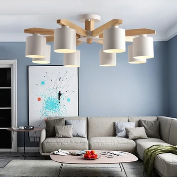 LukLoy Modern E27 Wood Lustre LED Chandelier Light Lamp with Lampshade Dining Table Chandelier Living Room Lighting Fixture Cafe
LukLoy Modern E27 Wood Lustre LED Chandelier Light Lamp with Lampshade Dining Table Chandelier Living Room Lighting Fixture Cafe