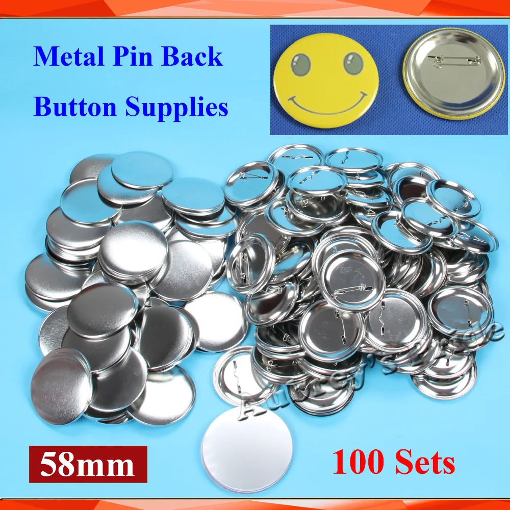 2-1/4" 58mm 100 Sets NEW Professional All Steel Badge Button Maker Pin Back Metal Pinback Button Supply Materials
2-1/4" 58mm 100 Sets NEW Professional All Steel Badge Button Maker Pin Back Metal Pinback Button Supply Materials