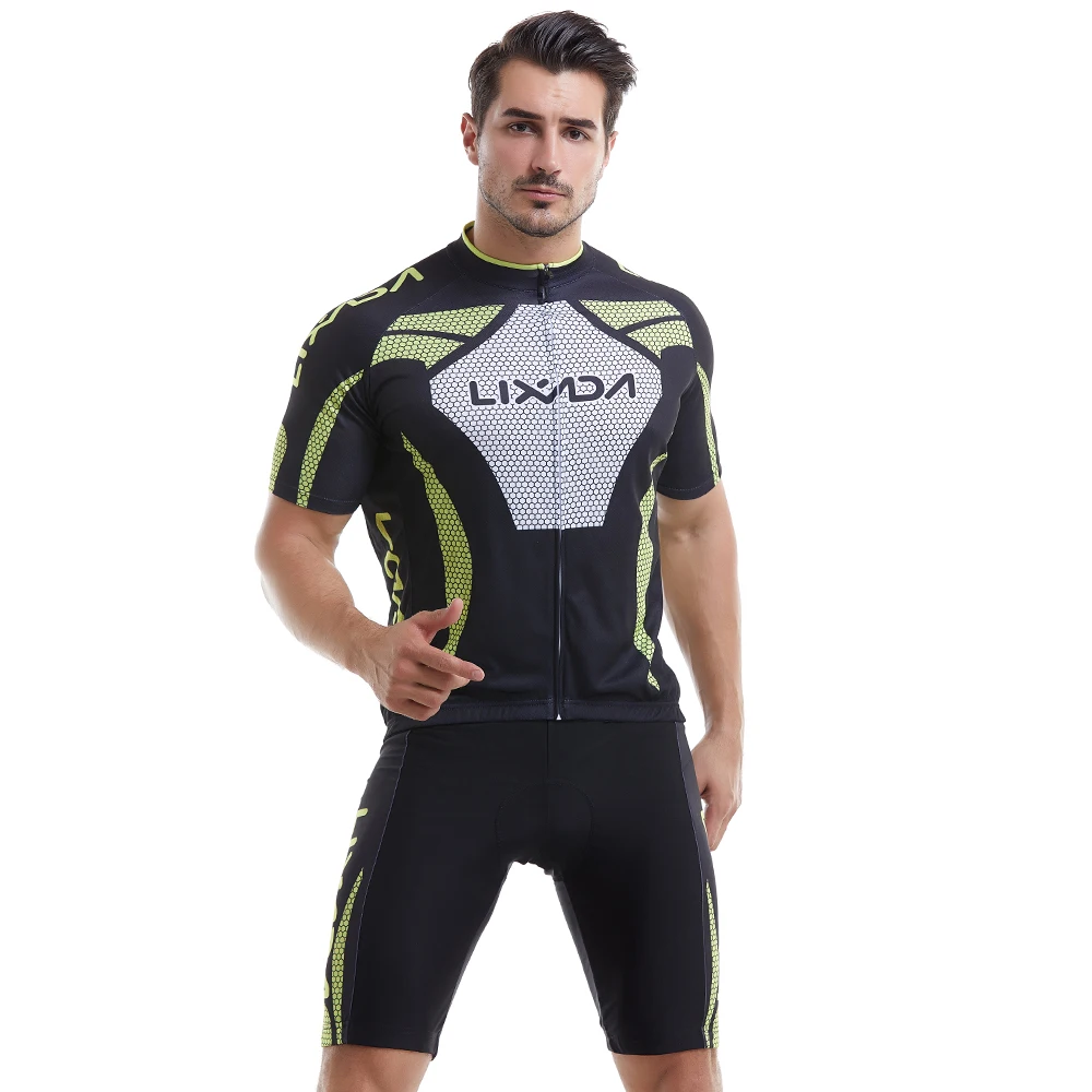 Men's Short Sleeve Cycling Jersey Padded Short Sportswear Suit Set Breathable Cycling Cloth Set Cycling Jersey 2019
Men's Short Sleeve Cycling Jersey Padded Short Sportswear Suit Set Breathable Cycling Cloth Set Cycling Jersey 2019