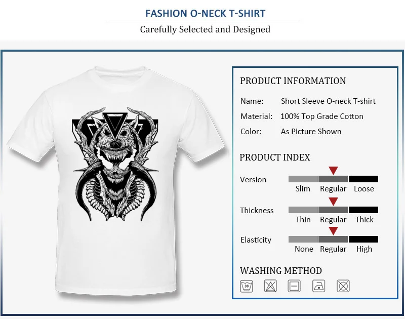 Demon Wolf Funny Labor Day 100% Cotton O Neck Man Tees Casual Clothing Shirt Prevailing Short Sleeve T-shirts Drop Shipping Demon Wolf